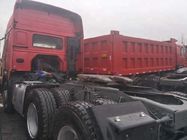 420 caminhão da cabeça do trator de HP Sinotruk Howo 6x4 com o táxi dos dorminhocos do dobro HW79