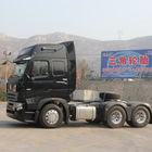 Caminhão do trator de Howo Sinotruk 6x4 do táxi HW76, bens diesel do caminhão do trator 371HP
