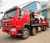 12 o caminhão de 50 toneladas do veículo com rodas 8x4 montou a altura de funcionamento dos guindastes 50m do crescimento da junta