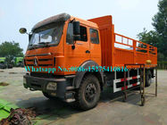 Caminhão pesado da carga da laranja 2642 420hp 6x6 com o pneu RÁPIDO da caixa de engrenagens 12.00R24