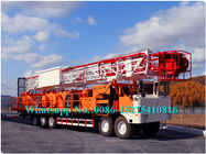 Caminhão vermelho ZJ10 da perfuração do poço de água da máquina de perfuração da pilha/profundidade perfuração de 900CZ 1000m