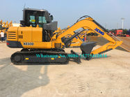 Equipamento de escavação pesado da cor amarela, escavador de 6 toneladas com motor XE60D de Yanmer