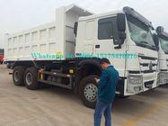 Tecnologias branca de Volvo do descarregador da descarga da mineração do veículo com rodas da cor HOWO 371/336/290/266HP 6x4 10/caminhão de caminhão basculante para Laos Myanmar