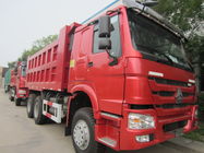 Caminhão basculante do veículo com rodas da cor vermelha HOWO 371/336/290/266HP 6x4 10/descarregador/caminhão de caminhão basculante