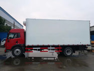 Caminhões 4x2 refrigerados pequenos brancos ou vermelhos com material de aço inoxidável da carga