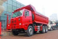 Caminhão basculante 6*4 de Sinotruk Howo da cor vermelha/30 de caminhão basculante do caminhão toneladas de descarregador da mineração