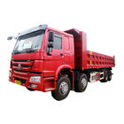 Baixo Euro resistente do caminhão basculante do consumo de combustível HOWO 8x4 dois 251 - 350hp