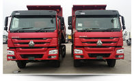 Sinotruk 6 resistentes roda a cor vermelha dos cavalos-força 251-350hp do caminhão basculante