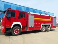 Caminhão vermelho do objetivo especial, caminhão resistente da luta contra o incêndio da emergência 6x4 de HOWO