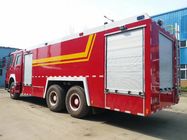 Caminhão vermelho do objetivo especial, caminhão resistente da luta contra o incêndio da emergência 6x4 de HOWO