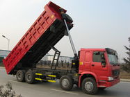 Caminhões de caminhão basculante da descarga das rodas ZZ3317N3867 12 com 371HP cor vermelha do Euro 2