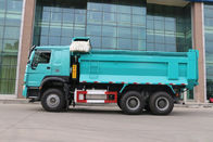 O caminhão basculante azul do veículo com rodas de ZZ3257N4347A 10 com HW76 escolhe a cabine do dorminhoco