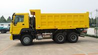 caminhão basculante resistente de 371HP 20CBM com cor amarela e o eixo HF9 dianteiro