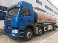 12 caminhão de petroleiro do óleo dos veículos com rodas FAW J5M 8x4 com o motor CA6DK1 e transmissão RÁPIDA