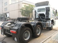 Caminhão do trator de ZZ4257N3241W Howo 6x4 com direção ZF8118 e 9 toneladas de eixo dianteiro