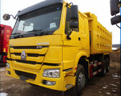 Caminhão basculante resistente amarelo 6x4 da cor 371hp com direção ZF8118