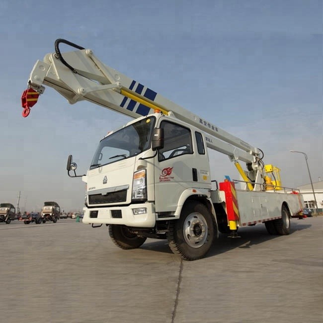 veículo do trabalho da alta altitude do caminhão da plataforma de trabalho aéreo de 12-14m com os 360 que gerenciem