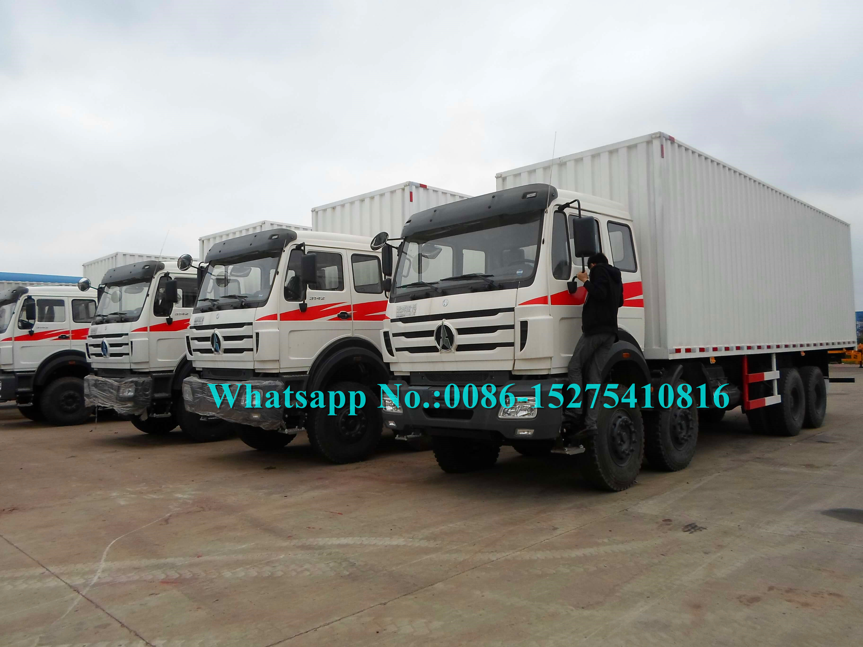 Caminhão pesado da carga do recipiente de Off Road do veículo com rodas brandnew norte do Benz 8x4 4134B 50Ton 340hp 12 para África
