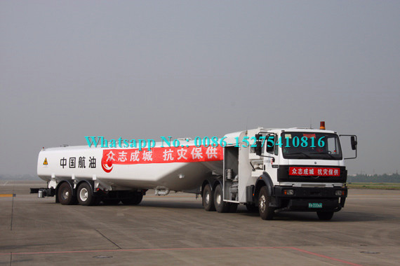 2/3 de equipamento do reabastecimento da aviação do caminhão do objetivo especial dos eixos 40000L 35000L