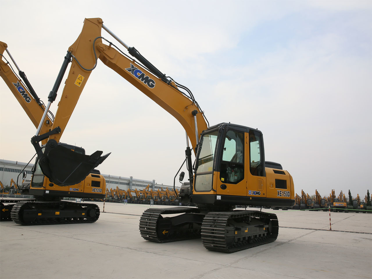 Máquina escavadora diesel XE150D da maquinaria de construção de estradas de XCMG com motor de Yanmar