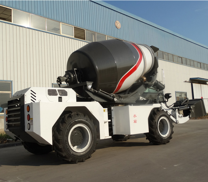 caminhão concreto do misturador da construção 4cbm com o motor do deslocamento 4.33L