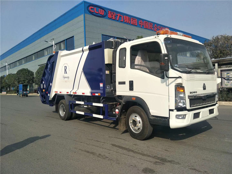 5 ou 8 caminhões toneladas de ³/coletor do compressor HOWO 4x2 140HP 8m do desperdício do lixo