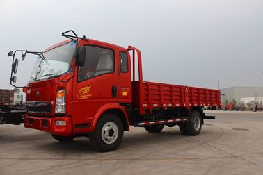 Segurança alta do Euro 2 de 5 toneladas elegantes da cor vermelha da capacidade do caminhão leve 4x2 de Howo