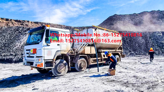 Alto custo eficiente China Segurança confiabilidade Trens de carga a granel 15/20/25Ton Amônio pesado explosivos de óleo Emulsão ANFO Truck MMU MEMU Para a Mongólia DR CONGO PERU Gana Mineração Blasting BCLH/BCRH/BCZH