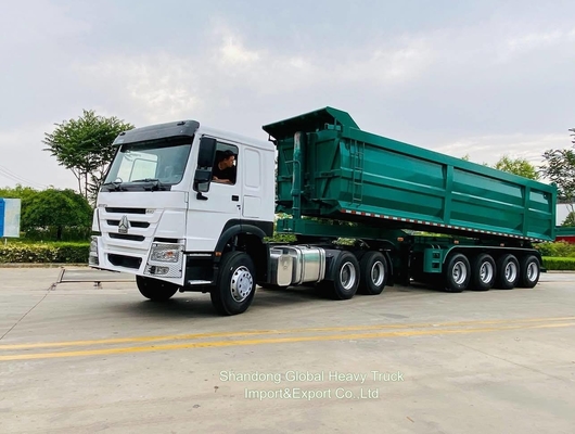 10 rodas 6X4 40t Sinotruk HOWO Container Cargo Trailers Tractor Head Trucks
