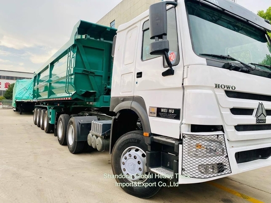 10 rodas 6X4 40t Sinotruk HOWO Container Cargo Trailers Tractor Head Trucks