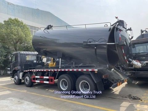 FAW 6X4 Drive Pomba de alta pressão 20000L Capacidade camião de sucção de esgoto para limpeza eficiente esgoto