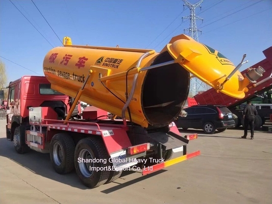 Dongfeng 6X4 18cbm 18tons Cisterna de sucção de esgoto de vácuo Cisterna de sucção de esgoto
