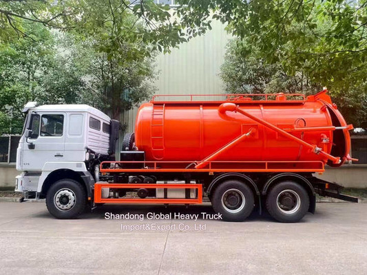 Rhd Shacman F3000 Hydro Excavators Combined Sewer Vacuum Suction Sewage + 4000L de Água Limpa