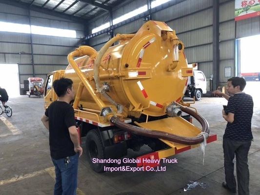 Dongfeng HOWO 4×2 camião de sucção de esgoto com capacidade de tanque de 12m3 e motor de 190 hp para remoção eficiente de lama