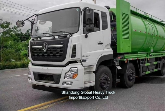 Preço de fábrica 8*4 380hp Caminhão de sucção de esgoto Dongfeng Chassis 18000L Tanque