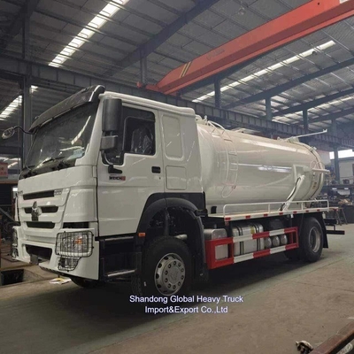 Novo camião de sucção de esgoto HOWO 12000 litros camião de jato de vácuo combinado para venda