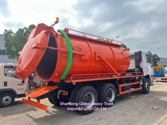 Rhd Shacman F3000 Hydro Excavators Combined Sewer Vacuum Suction Sewage + 4000L de Água Limpa