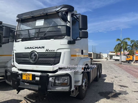 6X4 Direção esquerda ou direção direita 380HP Shacman F3000 Tractor Trailer Usado Tractor Head Truck