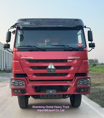 Transmissão manual Sinotruk HOWO 380 HP 6X4 Tipper / Dumper / Dump Truck