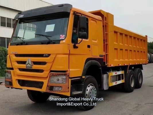 Boa Qualidade 371HP 375HP 6*4 10 Rodas Usadas HOWO Caminhão de Despejo Caminhão de Despejo para Mercado Africano