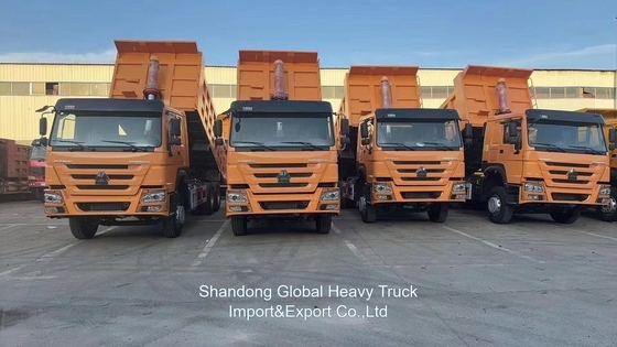 Boa Qualidade 371HP 375HP 6*4 10 Rodas Usadas HOWO Caminhão de Despejo Caminhão de Despejo para Mercado Africano