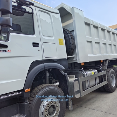 Caminhão basculante Sinotruck de 12 rodas 40-60 toneladas Usado HOWO 8X4 371HP 375HP 380HP Diesel, Direção à Direita