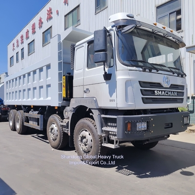 Caminhão Basculante Shacman 30m3 Largo Box 8X4 12 Rodas Pesado 400HP Motor Diesel Novo Condição