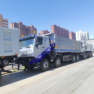 China Sinotruck HOWO 6X4 15ton 10 rodas camiões de desvio 8X4 Wheeler 371HP 375HP camião de descarga usado
