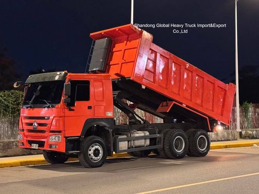 Caminhão Basculante HOWO 6X4 Usado 371, 375 336 HP 10 Rodas 30 Toneladas