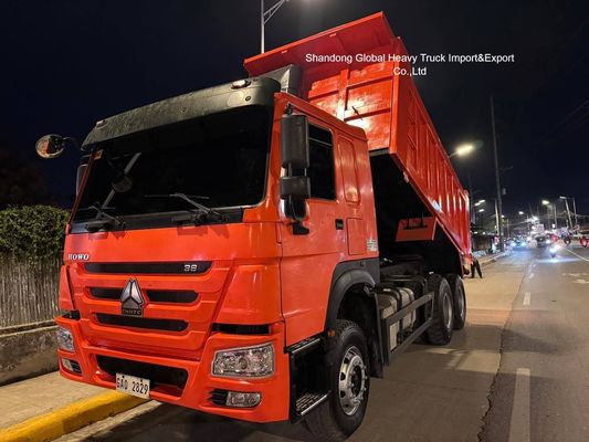 Caminhão Basculante HOWO 6X4 Usado 371, 375 336 HP 10 Rodas 30 Toneladas