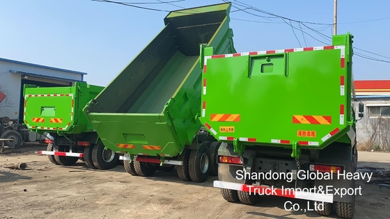 Caminhão basculante Sinotruk HOWO 6X4/8X4 A7/T7 10/12 rodas 371cv 18-25cbm para serviço pesado usado