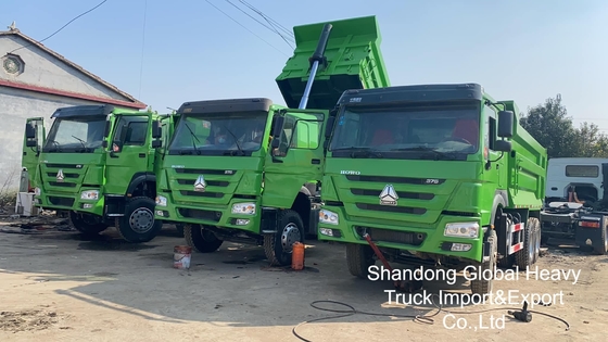 Caminhão basculante Sinotruk HOWO 6X4/8X4 A7/T7 10/12 rodas 371cv 18-25cbm para serviço pesado usado