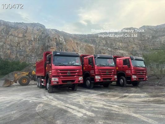 Truque de descarga pesado HOWO 8×4 com motor de 420 CV e chassi reforçado para mineração da Tanzânia