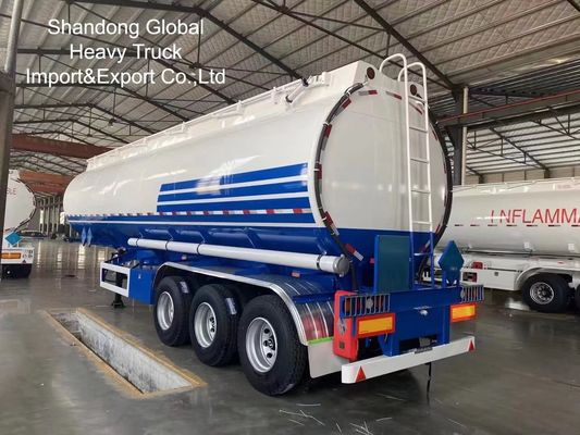 3-5 Chambers 13T FUWA or BPW Axle 12R22.5 Tires Fuel Tanker Semi Trailer for Heavy Duty Oil Transport